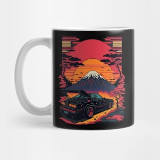 Car in the Japanese Sunset Mug